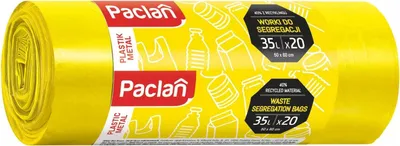 Image de Sacs poubelles Paclan 35l 20pcs 139300 jaune