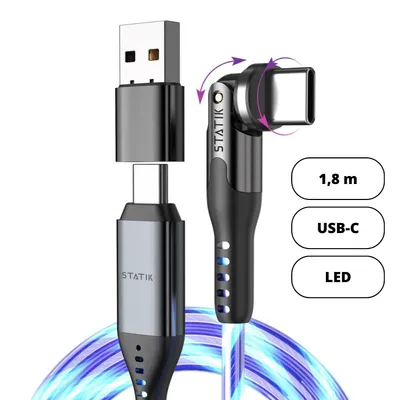 Immagine prodotto di Statik POWERPIVOT™ GLOBRIGHT PRO Cavo USB-C (1,8 m)