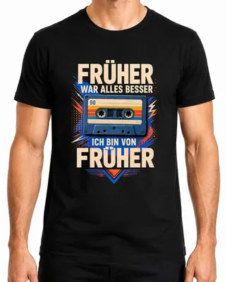 Imagen del producto de "Antes todo era mejor". Camiseta sarcástica para hombre, color , talla M