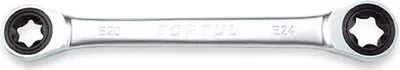 Produktbild von TOPTUL Ratschen-Doppelringschlüssel AOAC1012 144mm Chrom-Vanadium-Stahl 80g