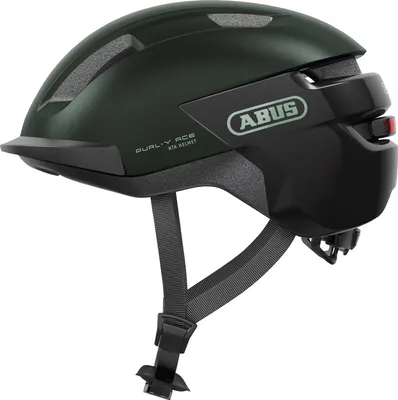 Produktbild von ABUS Fahrradhelm PURL-Y ACE mit LED-Licht – geeignet Fahrten auf E-Bike und S-Pedelec – trendiger NTA-Schutzhelm für Erwachsene und Jugendliche – Grün, Größe M (54-58 cm)