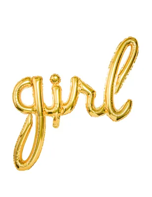 Immagine prodotto di Folienballon Girl / Babyparty 77cm, oro