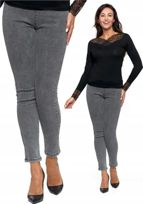 Produktbild von Moraj | Jeans Damenhose - Hochgeschnitten - Größe L - Skinny Fit - Denim Mit Elasthan