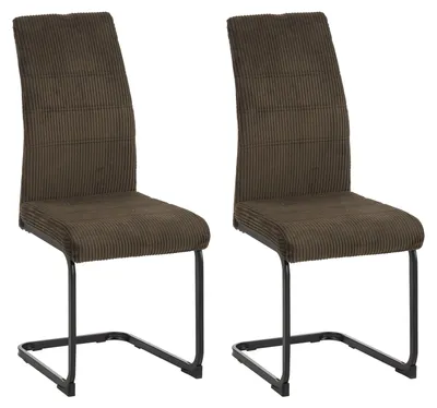 Produktbild von Schwingstuhl SallyP Cordstoff Braun