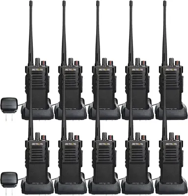 Produktbild von Retevis RT29 Hochleistungs-Funkgeräte, professionele Walkie-Talkies mit großer Reichweite, 3200 mAh wiederaufladbar, für Industrie und Gewerbe