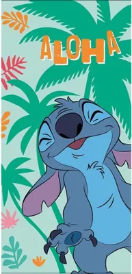 Obrázek produktu pro Zábavná osuška Disney Lilo a Stitch, plážová osuška 70x140cm