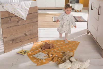 Image de Couverture douillette pour bébé Schardt « Big Star honey gold »