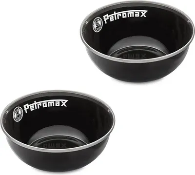 Image de Petromax bols en émail noir 2 pièces 160 ml