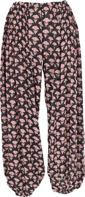 Produktbild von Luftige Muckhose, Boho Pluderhose, Pumphose - Schwarz/beige, Damen, Viskose, Größe: S