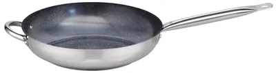 Bratpfanne 32 cm Edelstahl 18/10, induktionsgeeignet, antihaft ohne PFAS