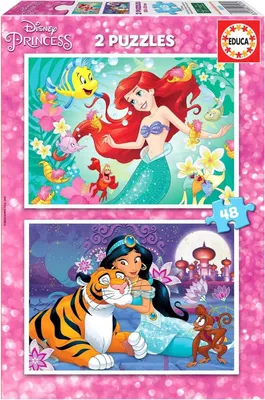 Image de Puzzle 2 en 1 Ariel et Jasmine 18213
