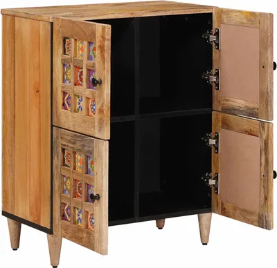 Obrázek produktu pro vidaXL Komoda s úložným prostorem, přírodní, 60 x 33 x 75 cm, masivní mangovník