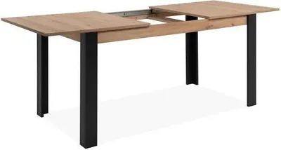 Image de Table à manger extensible TOLOSA, 150-200 x 75 x 80 cm, chêne noir