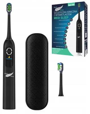 Zdjęcie produktu dla Szczoteczka Soniczna Do Zębów Z Wyświetlaczem Lcd Indukcja Ipx7 Timer Etui