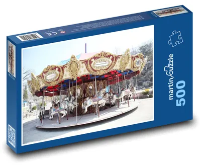 Zdjęcie produktu dla martinpuzzle - Puzzle 500 - Park rozrywki - karuzela