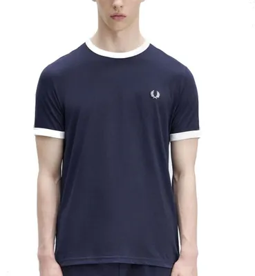 Image de Fred Perry Taped Ringer T-shirt Couleur Bleu