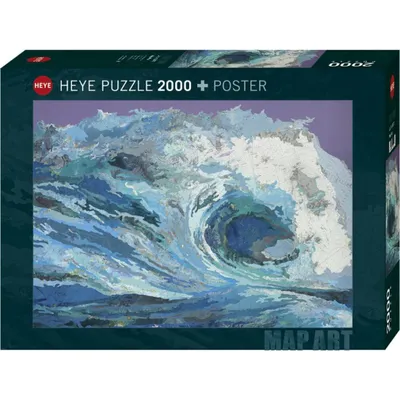 Produktbild von Heye - Standardpuzzle - Map Wave 2000 Teile