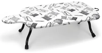 Imagen del producto de Tabla de planchar pequeña con patas plegables y funda de algodón