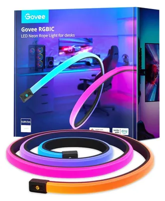Produktbild von Govee H61C3, Intelligenter Leuchtstreifen, Wi-Fi/Bluetooth, Schwarz, Weiß, LED, Silikon, Multi