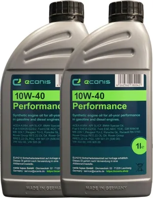 Produktbild von Motoröl Multipack 2x1 Liter 10W-40 A3/B4 SL/CF ECANIS Performance syn. für PKW