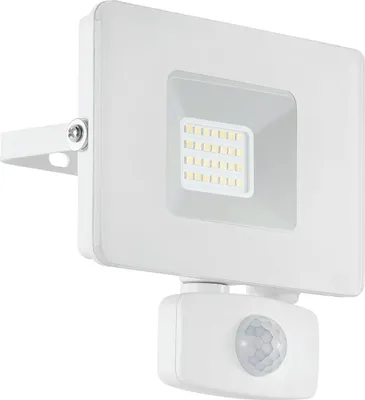 Produktbild von EGLO LED Außen-Strahler Faedo 3, 1 flammige Außenleuchte, Wandstrahler aus Alu, Farbe: Schwarz, Glas: klar, 20 Watt, IP65