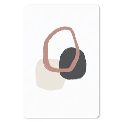 Produktbild von MuchoWow® Mauspad Mousepad Pastell - Minimalismus - Geometrische Formen 40x60 cm - Mousepads - Maus Mat - Pad - Mausunterlage - Schreibtisch Accesoire