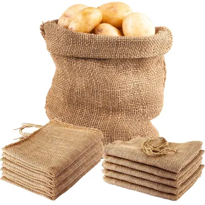 Obrázek produktu pro Sada 20 jutových pytlů pro rostliny, rozměr 40 x 60 cm, univerzální řešení pro zahradu