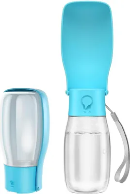 Produktbild von Hunde-Trinkflasche 550 Ml, Auslaufsicher, Tragbar, Für Reisen, Spaziergänge, Auto