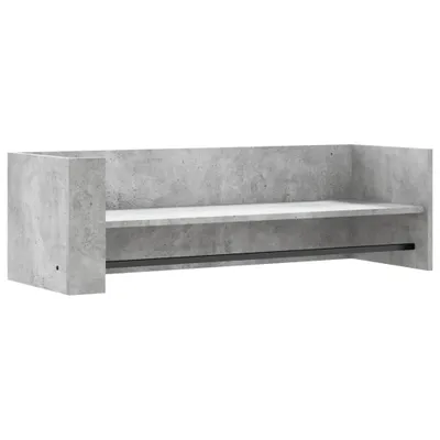 Obrázek produktu pro vidaXL Nástěnná police betonová šedá 100x35x30,5 cm materiál na bázi dřeva
