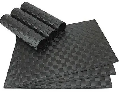 Produktbild von Famanu Platzset Set von 6 - Schwarz, 45 x 30 cm