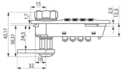 Produktbild von Master 224 Codeschloss mit Hauptschlüssel und Codefindungsfunktion, rechts