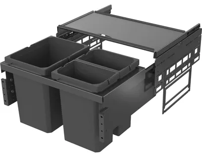 Zdjęcie produktu dla Vauth-Sagel Envi Space S – wbudowany pojemnik na odpady, 600 mm, 1 pojemnik 12 L i 2 pojemniki po 15,5 L