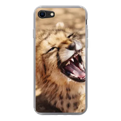 Produktbild von MuchoWow® Handyhülle Schutzhülle Hülle für iPhone 8 Gepard - Tier - Nahaufnahme Silikon Softcase Handy Hülle - Schutzhaube