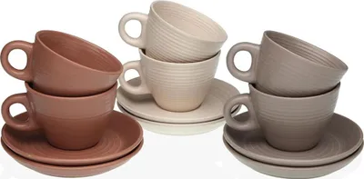 Image de Set de tasses et d'assiettes Versa Awa Faïence