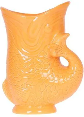 Immagine prodotto di Vaso a forma di pesce - Arancione - Ø9cm - Coprivaso decorativo in