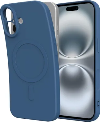 Image de Cazy Coque compatible avec iPhone 17 Coque compatible avec MagSafe – Color Backcover – Bleu
