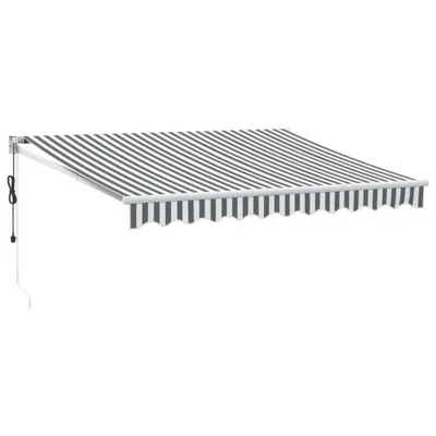 Produktbild von vidaXL Markise Einziehbar Anthrazit und Weiß 3x2,5 m Stoff & Aluminium