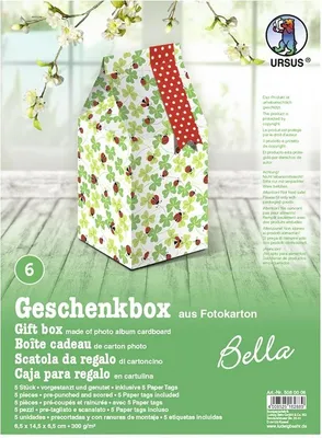 Produktbild von Geschenkbox Bella 6,5x14,5x6,5cm VE=5 Stück Motiv: 06