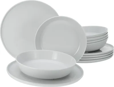 Produktbild von CreaTable, 16737, Chef Collection Weiss, Tafelservice 12-tlg, Porzellan