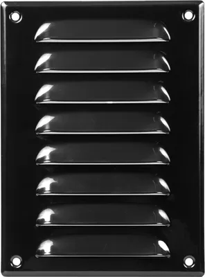 Produktbild von Lüftungsgitter LG-1419 BL-FG Schwarz 140 x190 Fliegengitter Abluftgitter
