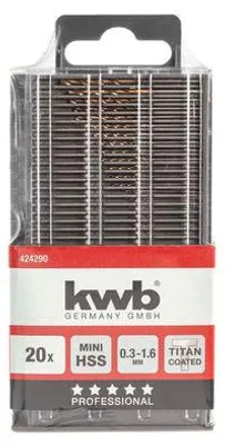 Produktbild von 20er-Set Metallbohrer 20-teilig KWB HSS M2 TITAN