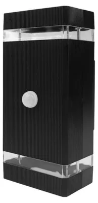Image de Applique d'extérieur noire et transparente, 2xGU10x15W, en plastique, dimensions : 18,8 x 9,6 x 8,5 cm, IP44, Ecolight
