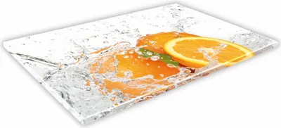 Zdjęcie produktu dla SZKLANA DESKA KUCHENNA 30x20 69a Pomarańcza