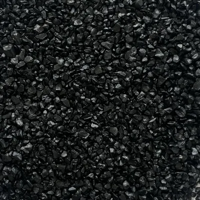 Produktbild von GLASNUGGETS 2-4mm. Kleine Glassteine. 5kg. SCHWARZ