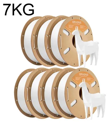Obrázok produktu pre Filament PLA+ – filament pre 3D tlačiarne – priemer 1,75 mm – presnosť rozmerov ±0,03 mm – cievka 7 kg – biela