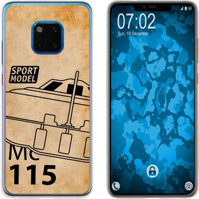 Produktbild von PhoneNatic Case kompatibel mit Huawei Mate 20 Pro Silikon-Hülle Space U.F.O. M1