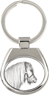 Produktbild von Shetlandpony - Schlüsselanhänger mit Pferd, Anhänger mit Aufdruck, personalisierter Anhänger der Marke Art-Dog