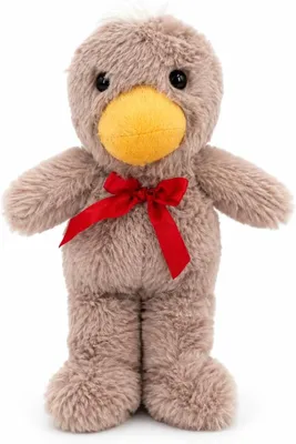 Produktbild von Ente Kuscheltier mit Schleife 32 cm Dunkelrosa Plüschtier Stofftier Niedliche Ente Geschenk für Kinder