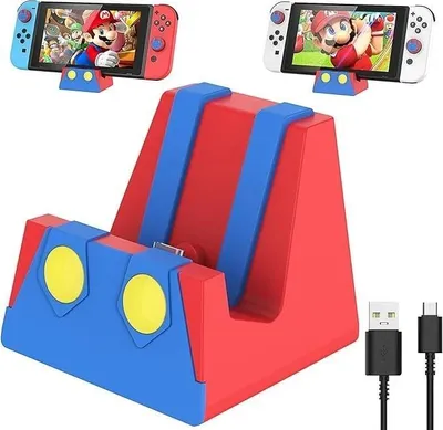 Produktbild von HEIYING Switch Ladestation für Nintendo Switch/Lite/OLED, Tragbarer Ladeständer