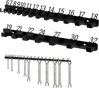 Produktbild von Famanu Schlüsselorganizer - Werkzeughalter - Wandmontage - Genummertes System - 20 Fächer - Metall